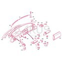 Instrumententafel Brillenablage und Aufbauteile für Beifahrerairbag - I|56427